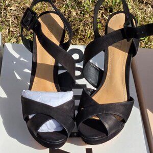 Shutz | 4 inch heels | Black Leather | Used